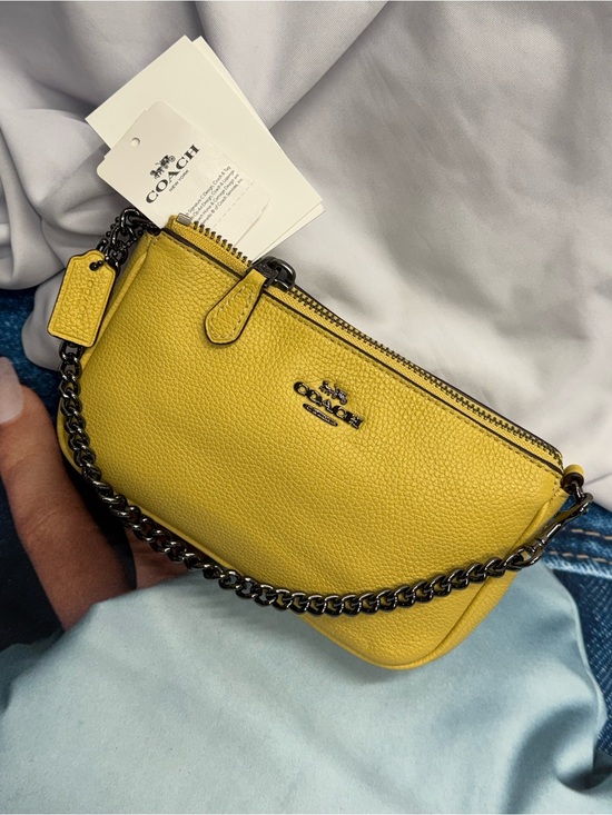 Coach Handbags - (new+tag) Coach large wristlet nolita 19 sunflower yellow fit iPhone Pro Max